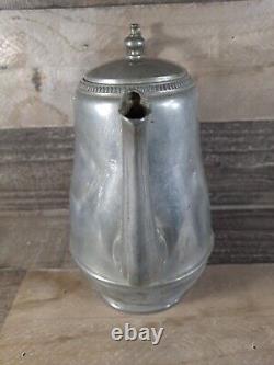 Civil War Teapot Antique Tin Pewter E. B. Manning 1862