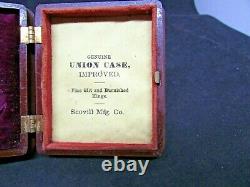 Civil War Tintype Union Soldier with Kepi Cap in a Scovil Union Case