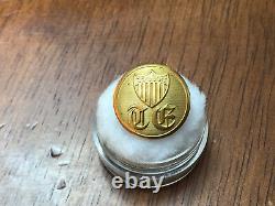 Civil War Topographical Engineers Old English TE with Shield Coat Button