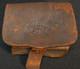 Civil War USN Cannoneer Fuse Box'Navy Yard NY 1863' Brown Leather Pouch, Rare