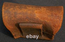 Civil War USN Cannoneer Fuse Box'Navy Yard NY 1863' Brown Leather Pouch, Rare