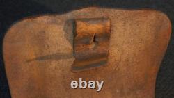 Civil War USN Cannoneer Fuse Box'Navy Yard NY 1863' Brown Leather Pouch, Rare