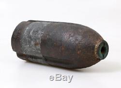 Civil War US 3 inch Hotchkiss Artillery Shell with Brass Fuse