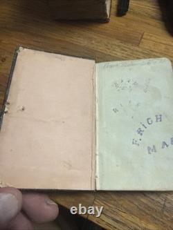 Civil War US 65th New York Infantry High Grade Leather Pocket Bible Identified