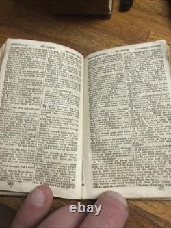 Civil War US 65th New York Infantry High Grade Leather Pocket Bible Identified