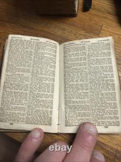 Civil War US 65th New York Infantry High Grade Leather Pocket Bible Identified