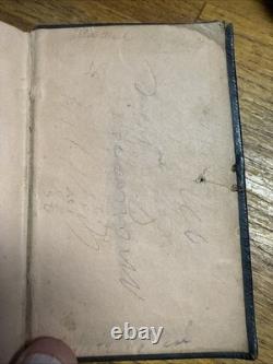 Civil War US 65th New York Infantry High Grade Leather Pocket Bible Identified