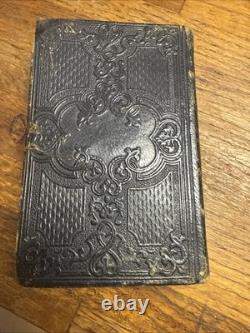 Civil War US 65th New York Infantry High Grade Leather Pocket Bible Identified