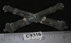 Civil War US Federal Army M1858 Artillery Hat & Forge Cap Branch Insignia Badge