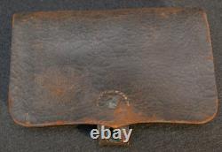 Civil War US Union Army. 36 Caliber Pistol Cartridge Box Leather Pouch, Scarce