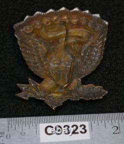 Civil War U. S. Federal Army M1858 National Eagle Hat & Forge Cap Insignia Badge