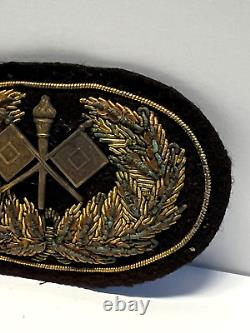 Civil War U. S. Signal Corp Officer Hat Insignia with Bullion Embroidered RARE