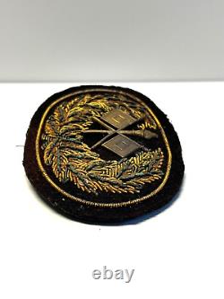 Civil War U. S. Signal Corp Officer Hat Insignia with Bullion Embroidered RARE