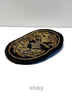 Civil War U. S. Signal Corp Officer Hat Insignia with Bullion Embroidered RARE
