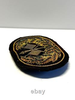 Civil War U. S. Signal Corp Officer Hat Insignia with Bullion Embroidered RARE
