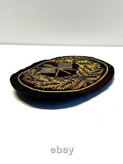 Civil War U. S. Signal Corp Officer Hat Insignia with Bullion Embroidered RARE