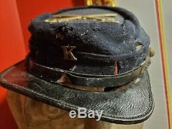 Civil War Union Calvary Company K Kepi Hat Crossed Swords