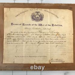 Civil War Union Soldier Enlistment Records 1891 State of New York April 23 1861