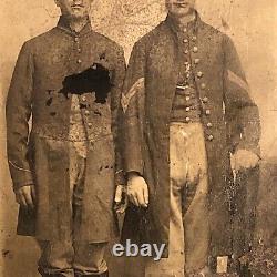 Civil War Union Soldiers 1/8th Plate Tintype Corporal Private Fredericksburg VA