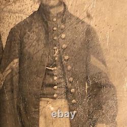 Civil War Union Soldiers 1/8th Plate Tintype Corporal Private Fredericksburg VA