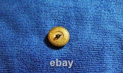 Civil War Wisconsin State Button Scovill Waterbury Shank Back Metal Dome Style
