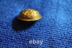 Civil War Wisconsin State Button Scovill Waterbury Shank Back Metal Dome Style
