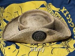 Civil War Yankee US Officer Hardee Straw Slouch Hat Cap Or Kepi 100% Authentic