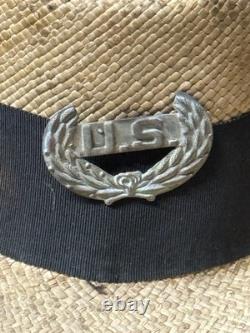 Civil War Yankee US Officer Hardee Straw Slouch Hat Cap Or Kepi 100% Authentic