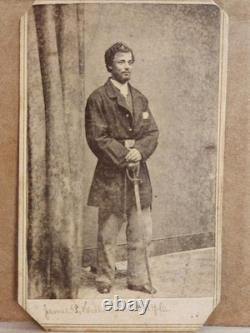 Civil War cavalryman James Hall 10th NY Cav. From Buffalo, Brady NYC signed/ink