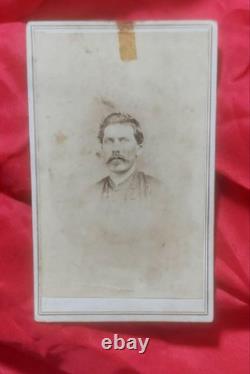 Civil War cdv Captain J. A. Ellis Company B Indiana Lookout Mountain Tn