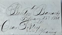 Civil War letter from Benton barracks February 28 1864 Charles Goodale To Sister