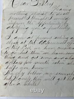 Civil War letter from Benton barracks February 28 1864 Charles Goodale To Sister