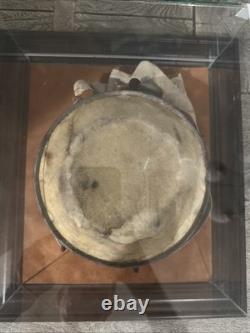 Civil War original Soldier's Bullseye Canteen 1860's Framed