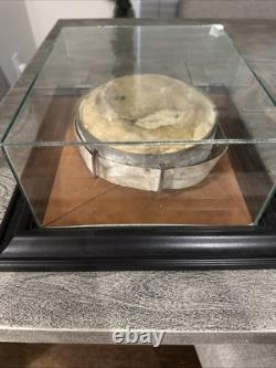 Civil War original Soldier's Bullseye Canteen 1860's Framed