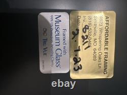 Civil War original Soldier's Bullseye Canteen 1860's Framed