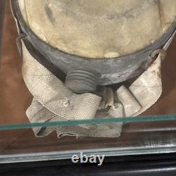 Civil War original Soldier's Bullseye Canteen 1860's Framed