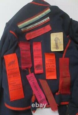 Civil War uniform jacket Henry Archer 26th Ohio Light Artillery Battery, more