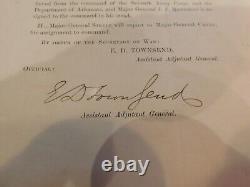 Civil-war Gen Townsend General Order Dept Arkansas Relieving Gen Steele #19