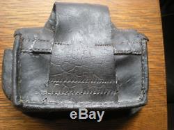 Civil war confederate states leather cartridge box CSA