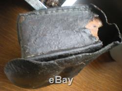 Civil war confederate states leather cartridge box CSA