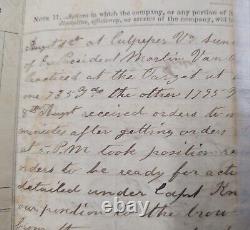 Civil war original Muster Roll 1862 2nd NY Artillery with battle details