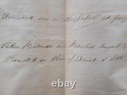 Civil war original Muster Roll 1862 2nd NY Artillery with battle details