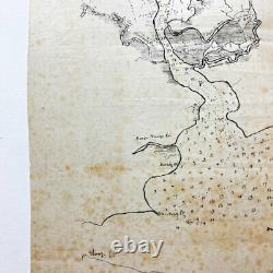 Civl War Era'Chickahominy River' Hand Drawn Union Map'Peninsula Campaign