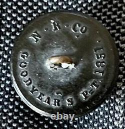 Coat Size Hard Rubber Eagle Civil War Berdan's Sharpshooters Button