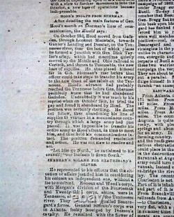 Columbia SC South Carolina Very Rare Confederate South 1862 Civil War Newspaper