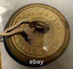 Confederate Cavalry Manuscript C Civil War Coat Button