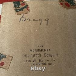 Confederate Cdv Civil War Photo Bragg #10 Neat Story