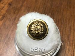 Confederate Civil War Missouri State Seal Staff Militia Cuff Button