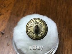 Confederate Civil War Missouri State Seal Staff Militia Cuff Button