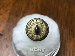 Confederate Civil War Missouri State Seal Staff Militia Cuff Button